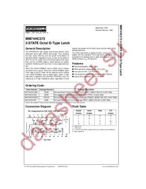 MM74HC373MTCX_NL datasheet  