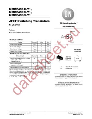 MMBF4392L datasheet  