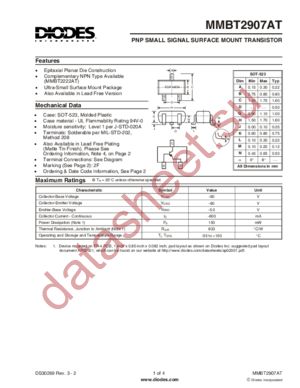 MMBT2907AT datasheet  