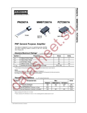 MMBT2907A_NL datasheet  