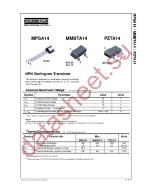 PZTA14_NL datasheet  