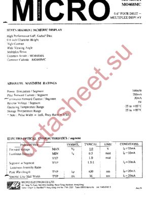 MO468MA datasheet  