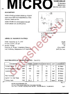 MOB51CRAH datasheet  