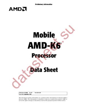 MOBILE AMD-K6 datasheet  