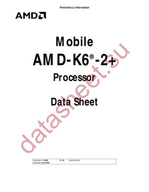 MOBILE AMD-K6-2+ datasheet  