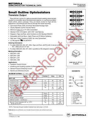 MOC206 datasheet  