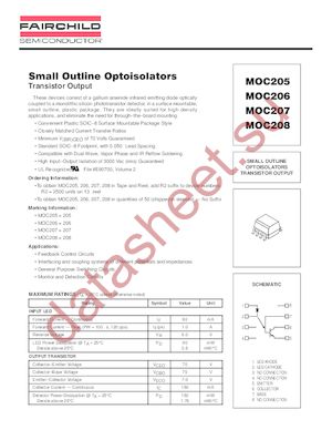 MOC205-M datasheet  