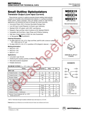 MOC216 datasheet  