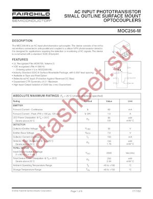 MOC256-M datasheet  