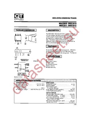 MOC3011 datasheet  