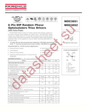 MOC3051-M datasheet  