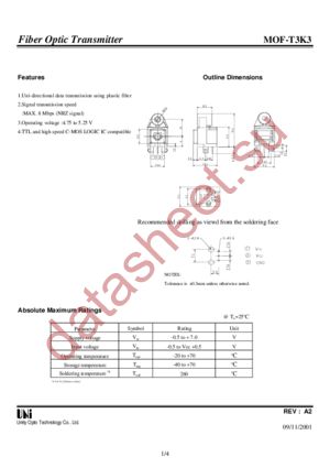 MOF-T3K3 datasheet  