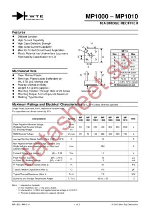 MP1001 datasheet  