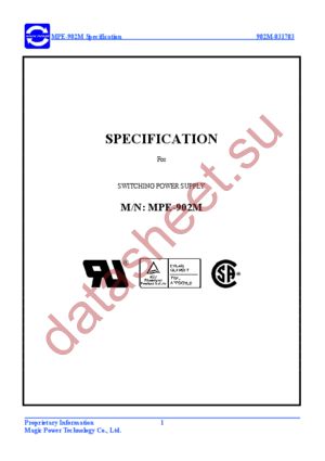 MPE-902M datasheet  