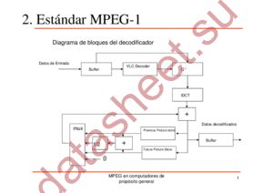 MPEG1 datasheet  