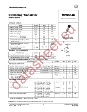 MPS3646-D datasheet  