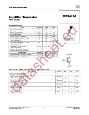 MPS4126-D datasheet  