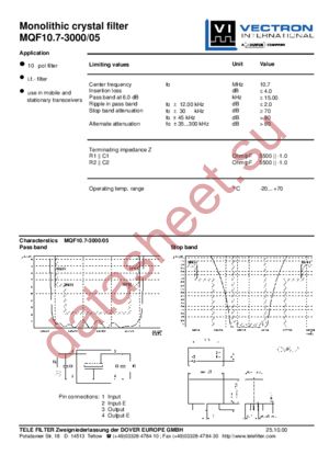 MQF10.7-3000/05 datasheet  