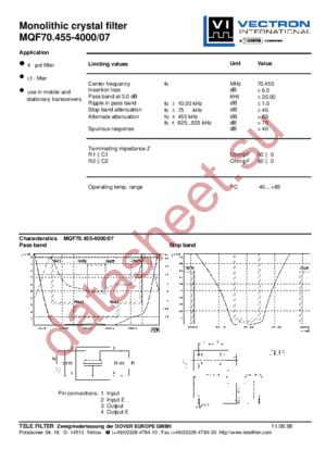 MQF70.455-4000/07 datasheet  