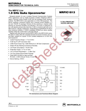 MRFIC1813 datasheet  