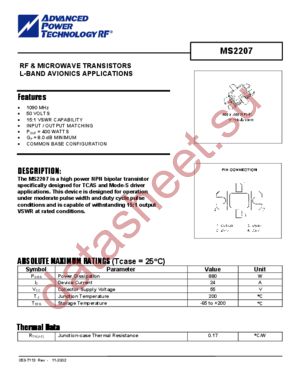 MS2207 datasheet  