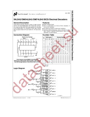 54LS42 datasheet  