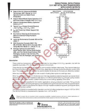 54LVTH245 datasheet  