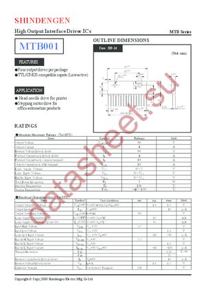MTB001 datasheet  