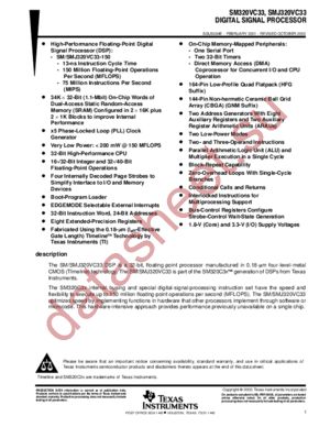 SM320VC33GNMM150 datasheet  