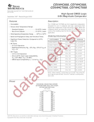 CD74HC688 datasheet  