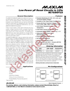 MXD1813XR datasheet  