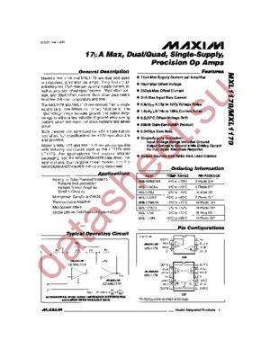 MXL1179CN datasheet  