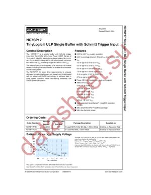 NC7SP17P5X_NL datasheet  