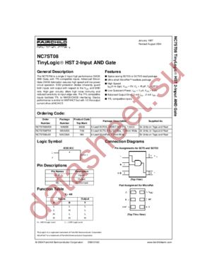 NC7ST08M5X_NL datasheet  