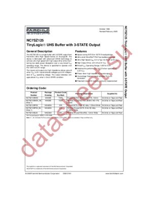 NC7SZ125P5X_NL datasheet  