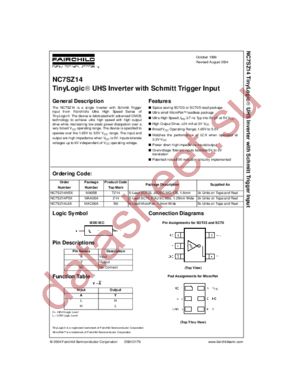 NC7SZ14P5X_NL datasheet  