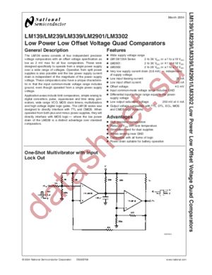 LM139WG/883 datasheet  