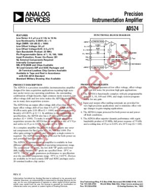 AD524AR-16-REEL datasheet  