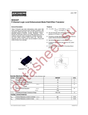 NDS332 datasheet  