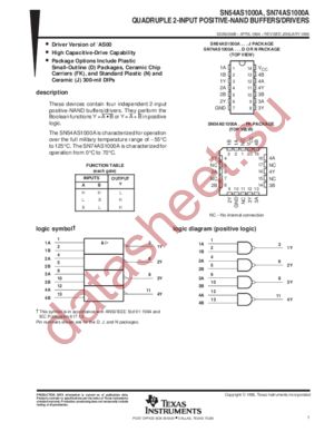 SN74AS1000AN3 datasheet  