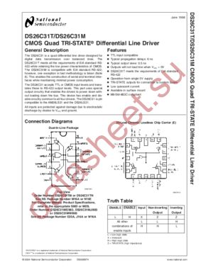 DS26C31T MWC datasheet  