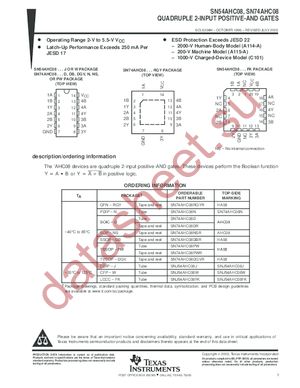 SN74AHC08PWLE datasheet  