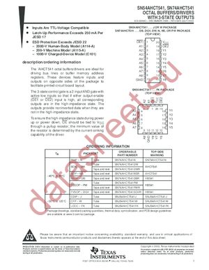 SN74AHCT541PWLE datasheet  