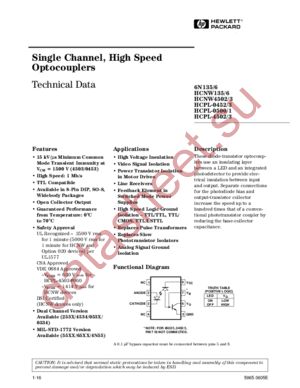 HCNW136 datasheet  