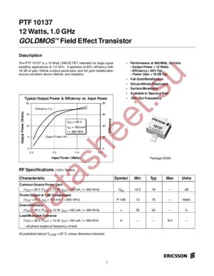 PTF10137 datasheet  