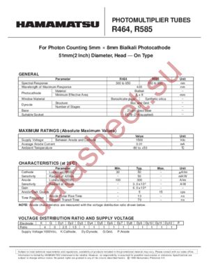 R464 datasheet  