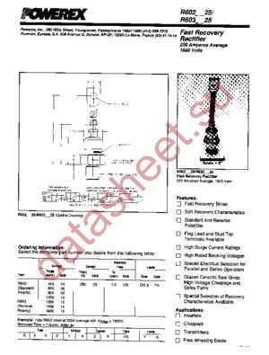 R6021225 datasheet  