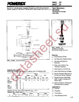 R6021635 datasheet  