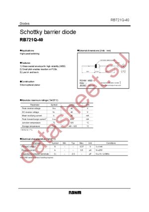 RB721Q-40 datasheet  