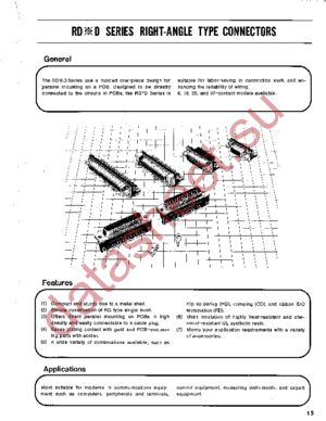 RDAD-15SE1/M2.6 datasheet  